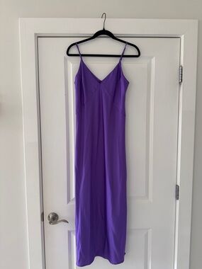 a new day Purple Satin Slip Dress